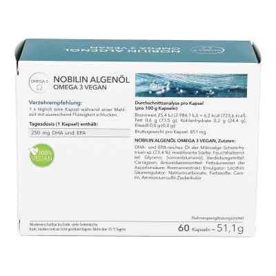 Nobilin Algenöl Omega-3 vegan Kapseln Nobilin Algenöl Omega-3 vegan Kapseln