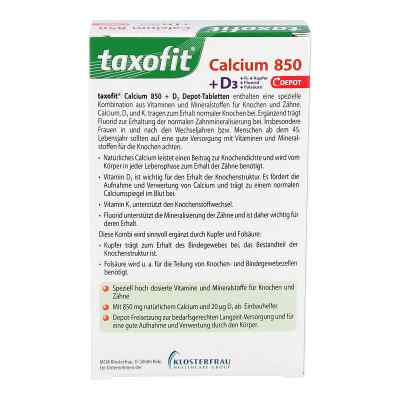 Taxofit Calcium 850+d3 Depot Tabletten Taxofit Calcium 850+d3 Depot Tabletten