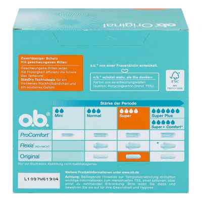 O.b. Tampons Original super O.b. Tampons Original super