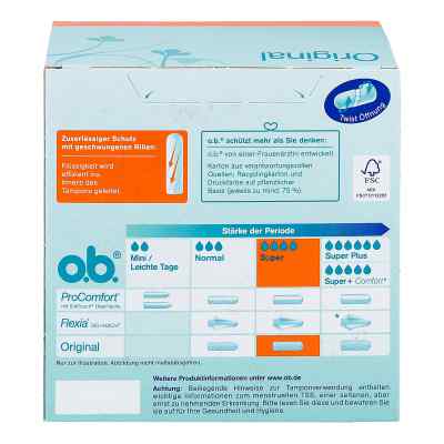 O.b. Tampons Original super O.b. Tampons Original super