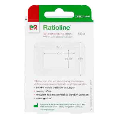 Ratioline acute Wundverband 5x7 cm steril Ratioline acute Wundverband 5x7 cm steril