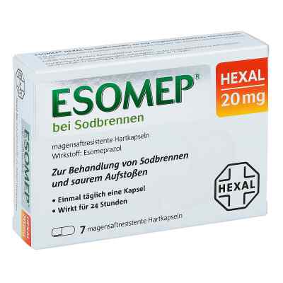 Esomep Hexal bei Sodbrennen 20 mg magensaftresistent Hkp. zamów na apo-discounter.pl