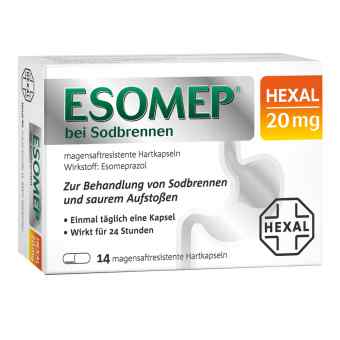 Esomep Hexal bei Sodbrennen 20 mg magensaftresistent Hkp. zamów na apo-discounter.pl