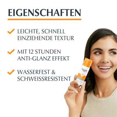 Eucerin Sun ochronny krem-żel do twarzy SPF30+ matujący zamów na apo-discounter.pl