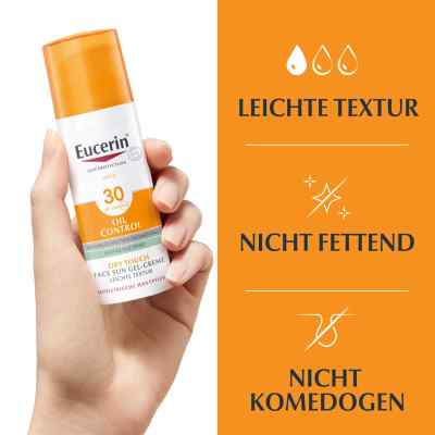Eucerin Sun ochronny krem-żel do twarzy SPF30+ matujący zamów na apo-discounter.pl