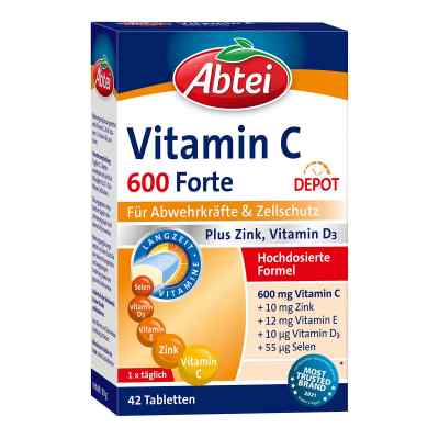 Abtei Witamina C 600+cynk+witamina D3 Tabletki zamów na apo-discounter.pl