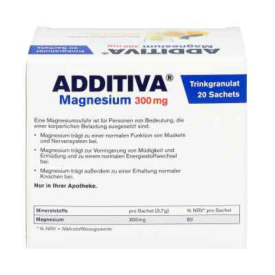 Additiva Magnesium 300 mg N Proszek zamów na apo-discounter.pl