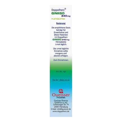 Doppelherz Ginkgo 240 mg system Filmtabletten Doppelherz Ginkgo 240 mg system Filmtabletten