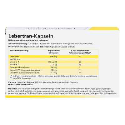 Lebertran Kapseln zamów na apo-discounter.pl