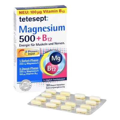 Tetesept Magnesium 500+b12 Depot tabletki zamów na apo-discounter.pl