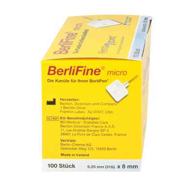 Berlifine micro Kanülen 0,25x8 mm zamów na apo-discounter.pl