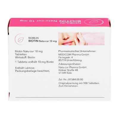 Nobilin Biotin Natu-cur Tabletki z biotyną 10 mg Nobilin Biotin Natu-cur Tabletki z biotyną 10 mg