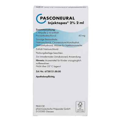 Pasconeural Injektopas 2% Ampullen 2 ml Pasconeural Injektopas 2% Ampullen 2 ml
