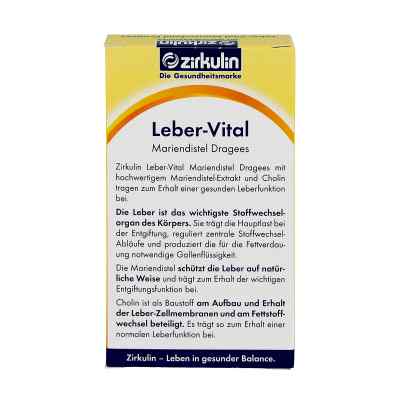 Zirkulin Leber-Vital Drażetki na wątrobę z ostropestu plamistego zamów na apo-discounter.pl