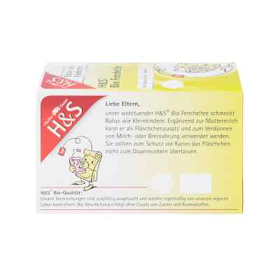 H&s Bio Fencheltee Baby- und Kindertee Filterbeut. H&s Bio Fencheltee Baby- und Kindertee Filterbeut.