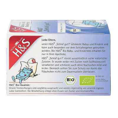 H&s Schlaf gut Bio Baby- und Kindertee Filterbeut. zamów na apo-discounter.pl