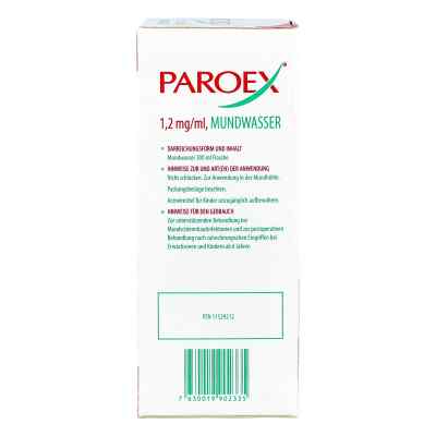 Paroex 1,2 mg/ml Mundwasser Paroex 1,2 mg/ml Mundwasser
