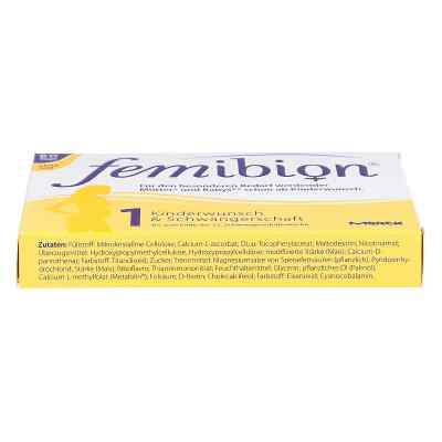 Femibion dla kobiet w ciąży 1, wit. D3+kwas foliowy bez jodu Femibion dla kobiet w ciąży 1, wit. D3+kwas foliowy bez jodu