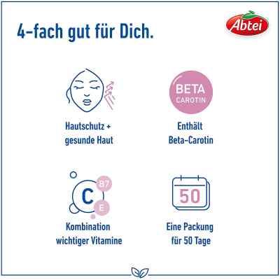Abtei Beta-carotin Plus Hautaktive B-vitamine Kapseln zamów na apo-discounter.pl