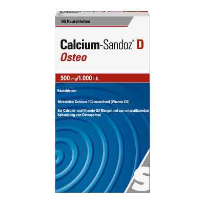 Calcium Sandoz D Osteo 500 mg/1.000 I.e. Kautablette (n) zamów na apo-discounter.pl