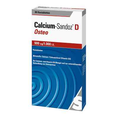 Calcium Sandoz D Osteo 500 mg/1.000 I.e. Kautablette (n) zamów na apo-discounter.pl