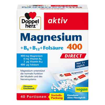 Doppelherz Magnesium+b Vitamine Direct w granulkach zamów na apo-discounter.pl