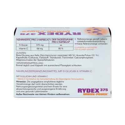 Rydex 375 Beta-glucan und Vitamin C Kapseln Rydex 375 Beta-glucan und Vitamin C Kapseln