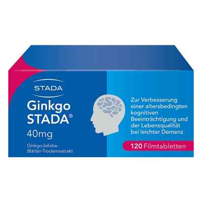 Ginkgo Stada 40 mg Filmtabletten 120 szt. od STADA GmbH PZN 11654271