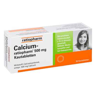 Calcium Ratiopharm 500 mg Kautabletten 50 szt. od ratiopharm GmbH PZN 11657602