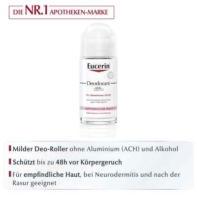 Eucerin Deodorant Roll-On 0% aluminium zamów na apo-discounter.pl