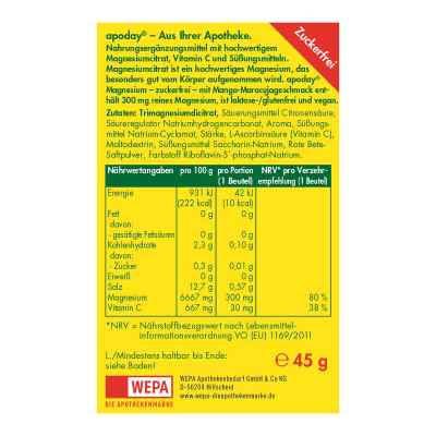 Apoday Magnesium Mango-maracuja zuckerfrei Pulver zamów na apo-discounter.pl