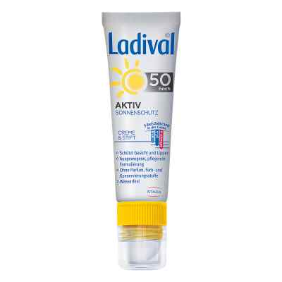 Ladival Aktiv Sonnenschutz für Gesicht und Lipp.LSF 50 zamów na apo-discounter.pl