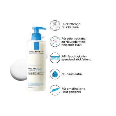 La Roche Posay Lipikar Syndet Ap+ oczyszczący żel w kremie La Roche Posay Lipikar Syndet Ap+ oczyszczący żel w kremie