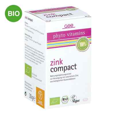 Zink Compact Bio Tabletten 60 szt. od GSE Vertrieb Biologische Nahrungsergänzungs- & Hei PZN 12477457