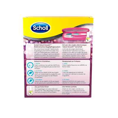 Scholl Velvet Smooth elektroniczny różowy pilnik do paznokci Scholl Velvet Smooth elektroniczny różowy pilnik do paznokci