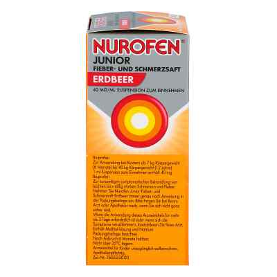 Nurofen Junior syrop przeciwgorączkowy o smaku truskawkowym 40 m zamów na apo-discounter.pl