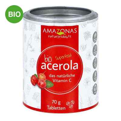 Acerola 100% Bio natürliches Vitamine c tabletki do ssania 70 g od AMAZONAS Naturprodukte Handels GmbH PZN 13365565