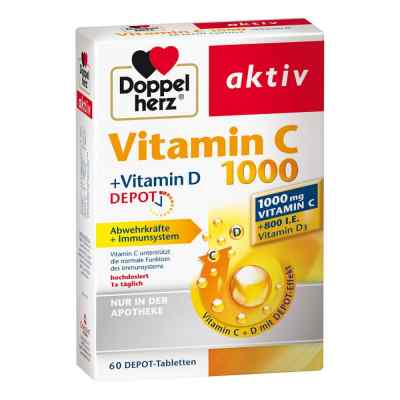 Doppelherz aktiv Vitamin C 1000+vitamin D Depot zamów na apo-discounter.pl