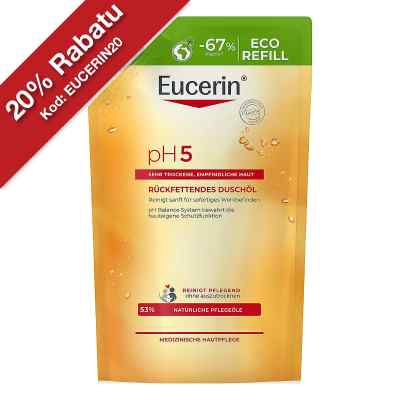 Eucerin pH5 olejek pod prysznic opakowanie uzupełniające 400 ml od Beiersdorf AG Eucerin PZN 13889038