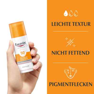 Eucerin Sun Fluid przeciw zmianą pigmentacyjnym SPF 50+ zamów na apo-discounter.pl