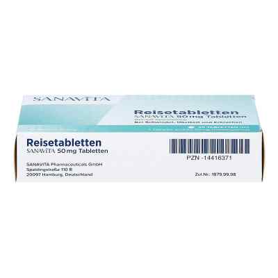 Reisetabletten Sanavita 50 mg Tabletten zamów na apo-discounter.pl
