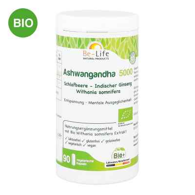 Ashwagandha 5000 Bio Kapseln 90 szt. od SANITAS GmbH & Co. KG PZN 15879647