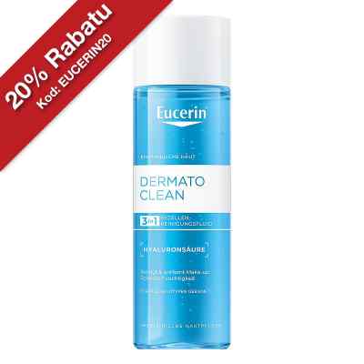 Eucerin Dermatoclean Hyaluron płyn micelarny 3w1 do skóry wrażli