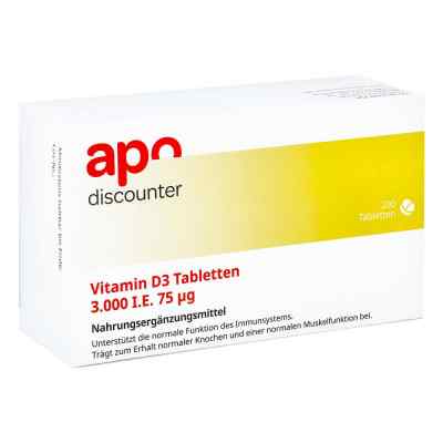 Witamina D3 tabletki 3.000 I.e. 75 µg zamów na apo-discounter.pl