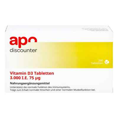Witamina D3 tabletki 3.000 I.e. 75 µg zamów na apo-discounter.pl