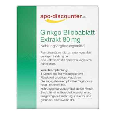 Wyciąg z liści miłorzębu japońskiego 80 mg kapsułki zamów na apo-discounter.pl