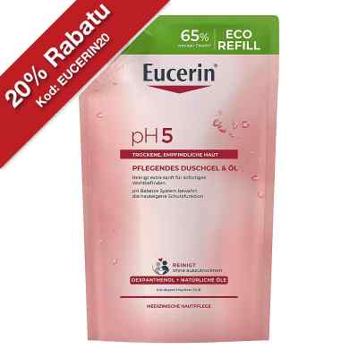 Eucerin pH5 żel pod prysznic & olejek do skóry wrażliwej wkład 400 ml od Beiersdorf AG Eucerin PZN 19343317