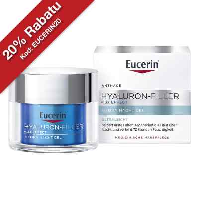 Eucerin Anti-age Hyaluron-filler Hydra żel na noc