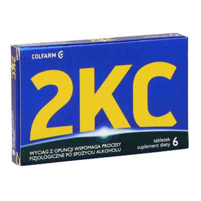 2 KC tabletki 6 tabl. od ZAKŁADY FARM. COLFARM PZN 08300811