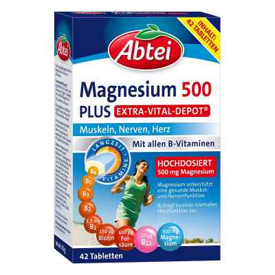 Abtei Magnesium 500 Plus Vital Depot Tabletten 42 szt. od Perrigo Deutschland GmbH PZN 17908347